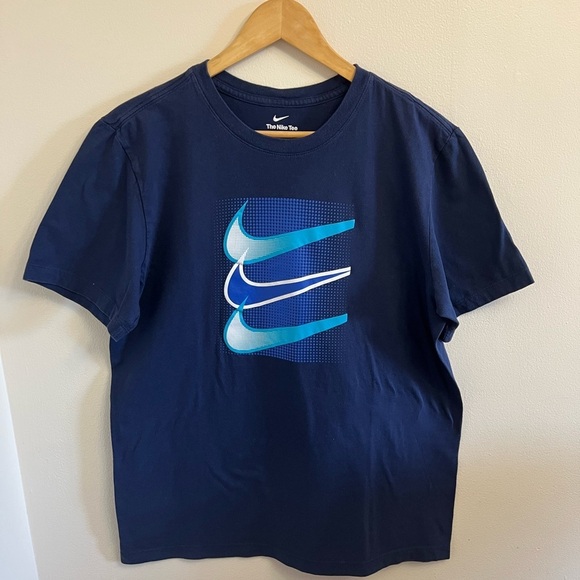 Nike Men's Blue Graphic T-Shirt - Picture 1 of 4